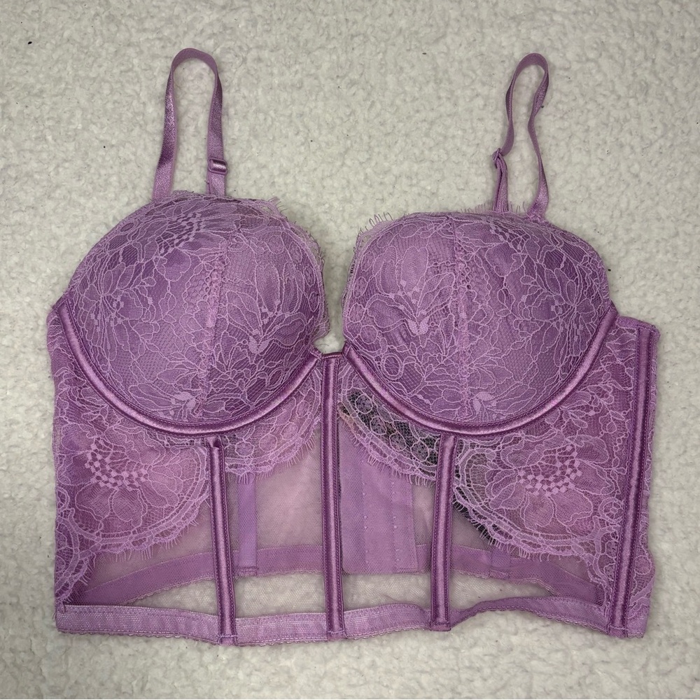 Victoria's Secret Purple Lace Bustier